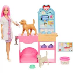 Mattel Barbie Gute Besserung Tierkrankenstation-Spielset (JFX93)