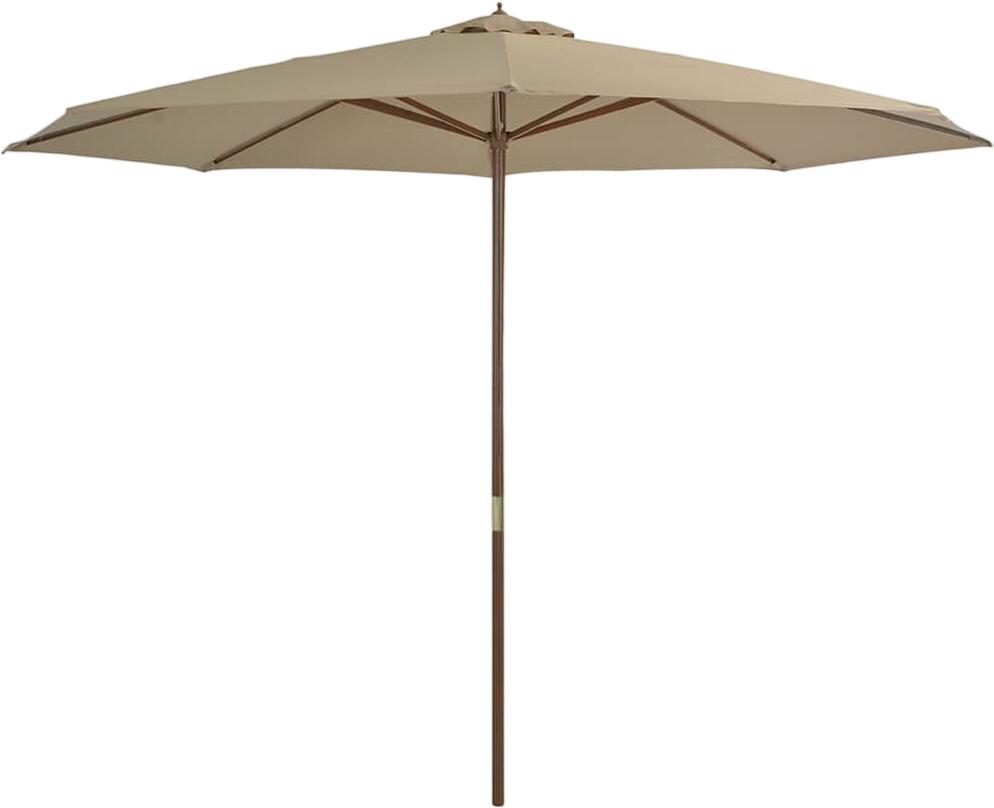 vidaXL Sonnenschirm mit Holzmast 350 cm (44530)