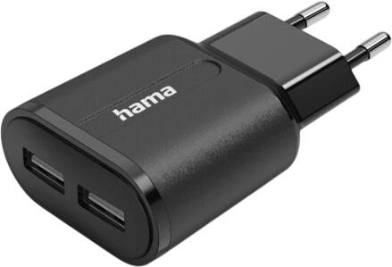 Hama Ladegerät, 2x USB-A, 12 W (00201971)