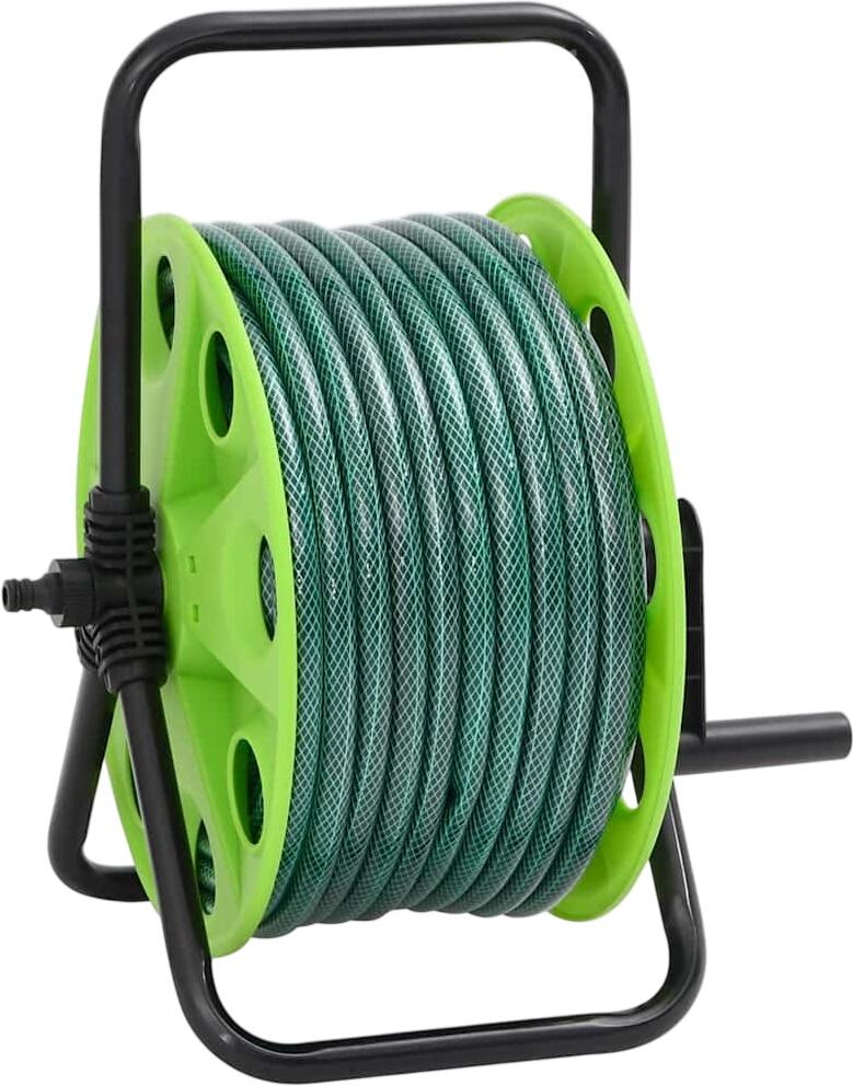 vidaXL Schlauchtrommel Freistehend mit Schlauchanschluss-Set 0,5" 50 m (3281519)