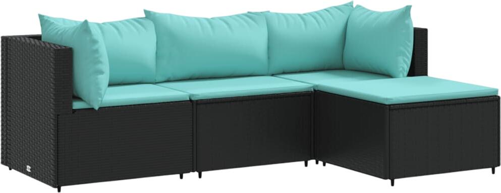 vidaXL Garten-Lounge-Set mit Kissen 4-tlg. (3308052)