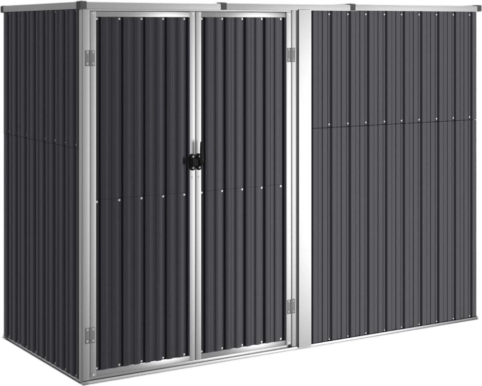 vidaXL Gerätehaus Anthrazit 225 x 89 x 161 cm (316215)