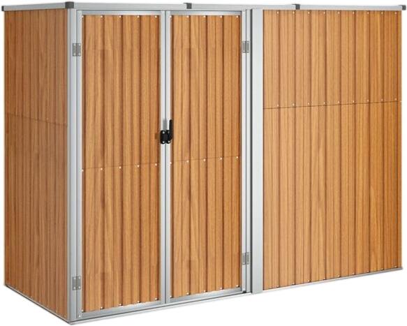 vidaXL Gerätehaus Braun 225 x 89 x 161 cm (316216)
