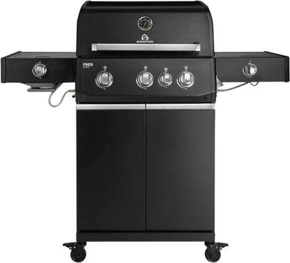 Burnhard Fred Deluxe+ Gasgrill 3-Brenner Series 4 mit Gussrost