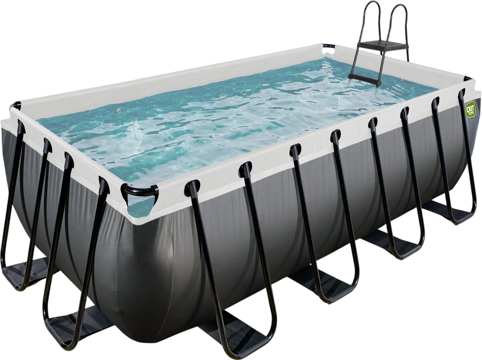 Exit Black Leather Pool 400 x 200 x 122 cm (30.27.42.20)