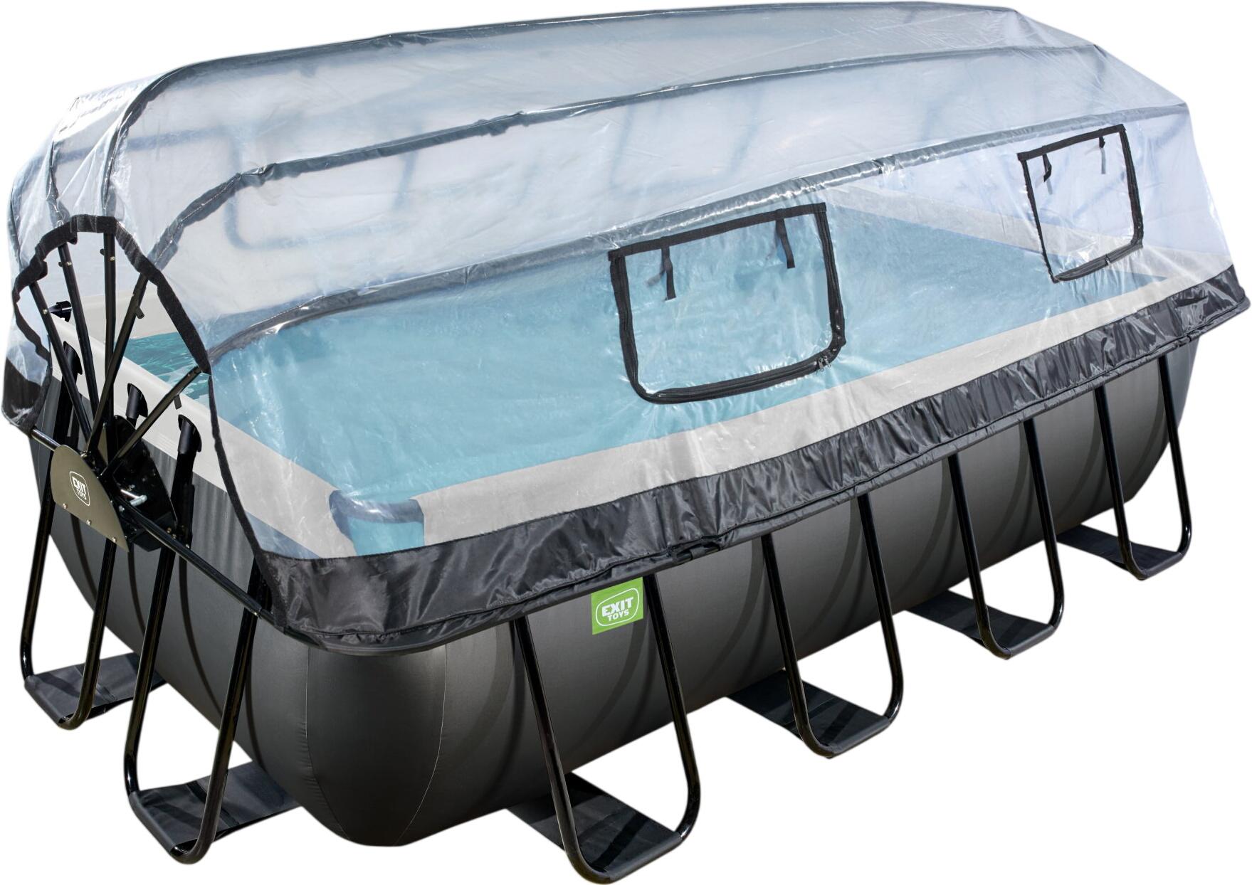 Exit Black Leather Pool 400 x 200 x 100 cm (30.57.42.20)