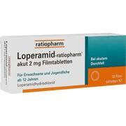 Ratiopharm LOPERAMID AKUT, 10 Filmtbl. (N1)