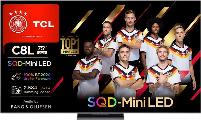 TCL 75" C8L SQD-Mini LED TV 75C8L