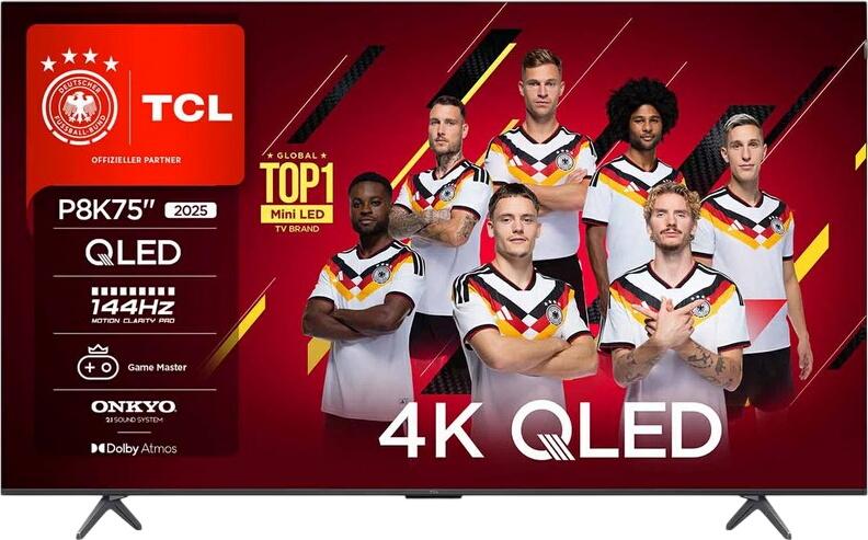 TCL 75" P8K QLED TV 75P8K