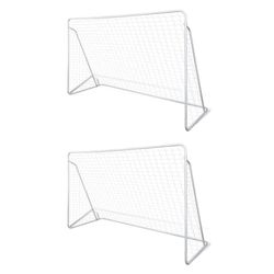 vidaXL Fußball-Tornetze 2 Stück 240 x 90 x 150 cm (276045)