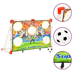 vidaXL Fußballtor-Set mit Torwand 120 x 51 x 77,5 cm (80344)
