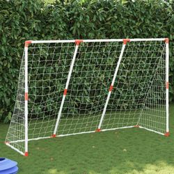 vidaXL Fußballtor für Kinder mit Bällen 2-in-1 184 x 64 x 124 cm (4008437)