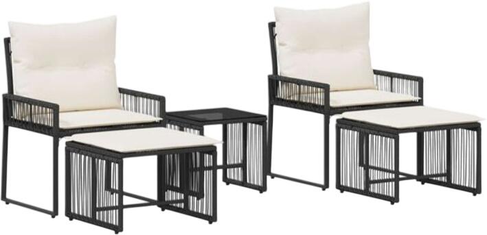 vidaXL Gartenmöbel-Set Polyrattan 11-tlg. (42025152)