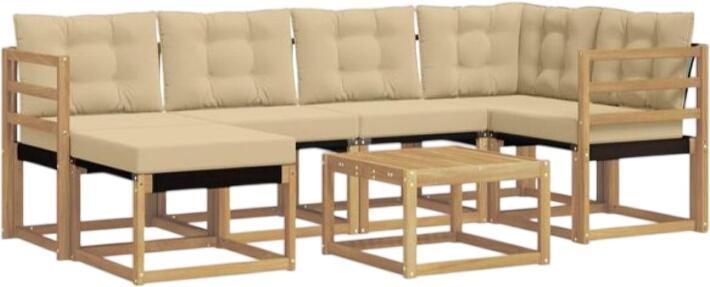 vidaXL Outdoor-Sofagarnitur mit Kissen 7-tlg. (3389659) vidaXL Outdoor-Sofagarnitur mit Kissen 7-tlg. (3389659)