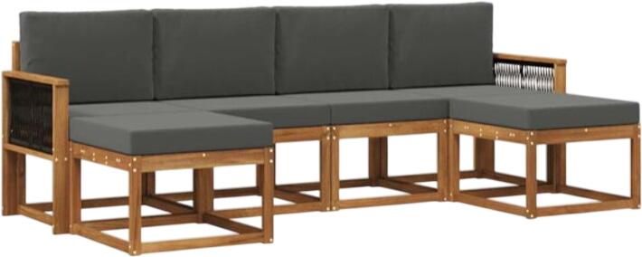 vidaXL Outdoor-Sofagarnitur Polyester 6-tlg. (3385433)