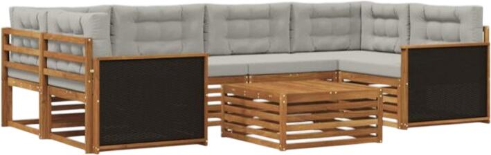 vidaXL Outdoor-Sofagarnitur Polyester 7-tlg. (3383074)