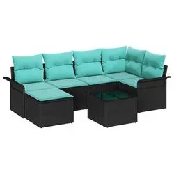 vidaXL Gartensofa-set mit Speicher 7 pcs (3354115)