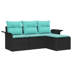 vidaXL Gartensofa-set mit Kissen 4 pcs (3353985)