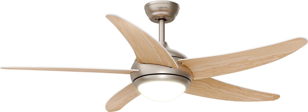 Klarstein Bolero Deckenventilator mit Licht 35 W 132 cm