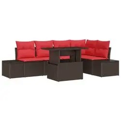 vidaXL Garten-Sofa-Set mit Kissen (3349190)