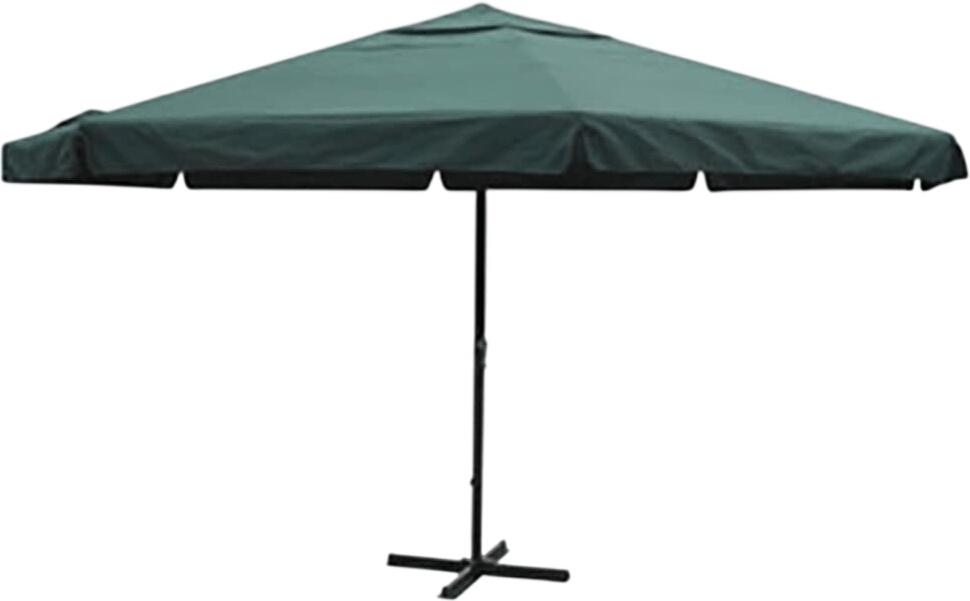 vidaXL Sonnenschirm Grün Aluminium 500 cm (40302) vidaXL Sonnenschirm Grün Aluminium 500 cm (40302)