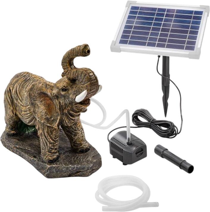 Esotec Solar Wasserspeierset stehender Elefant Temba (101679)