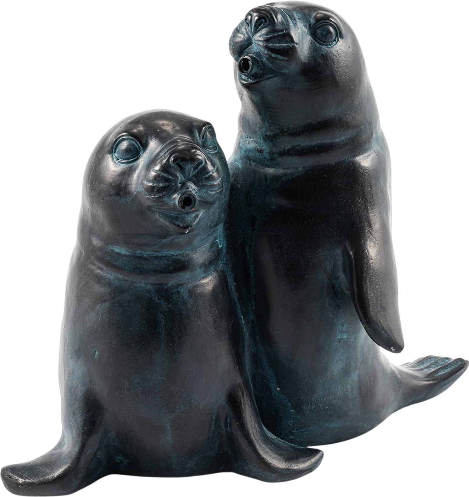 Esotec Wasserspeier-Figur Seehundpaar Paula und Paul (100736)
