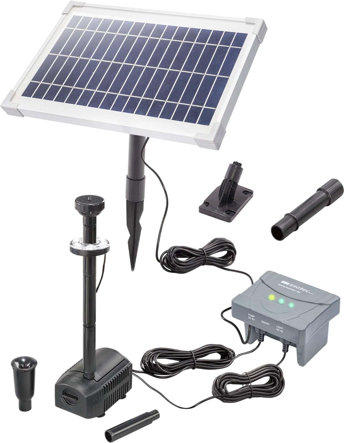 Esotec Solar Teichpumpenset 8/400 mit 4 Ah LiFePO4 Akkuspeicher (101936)