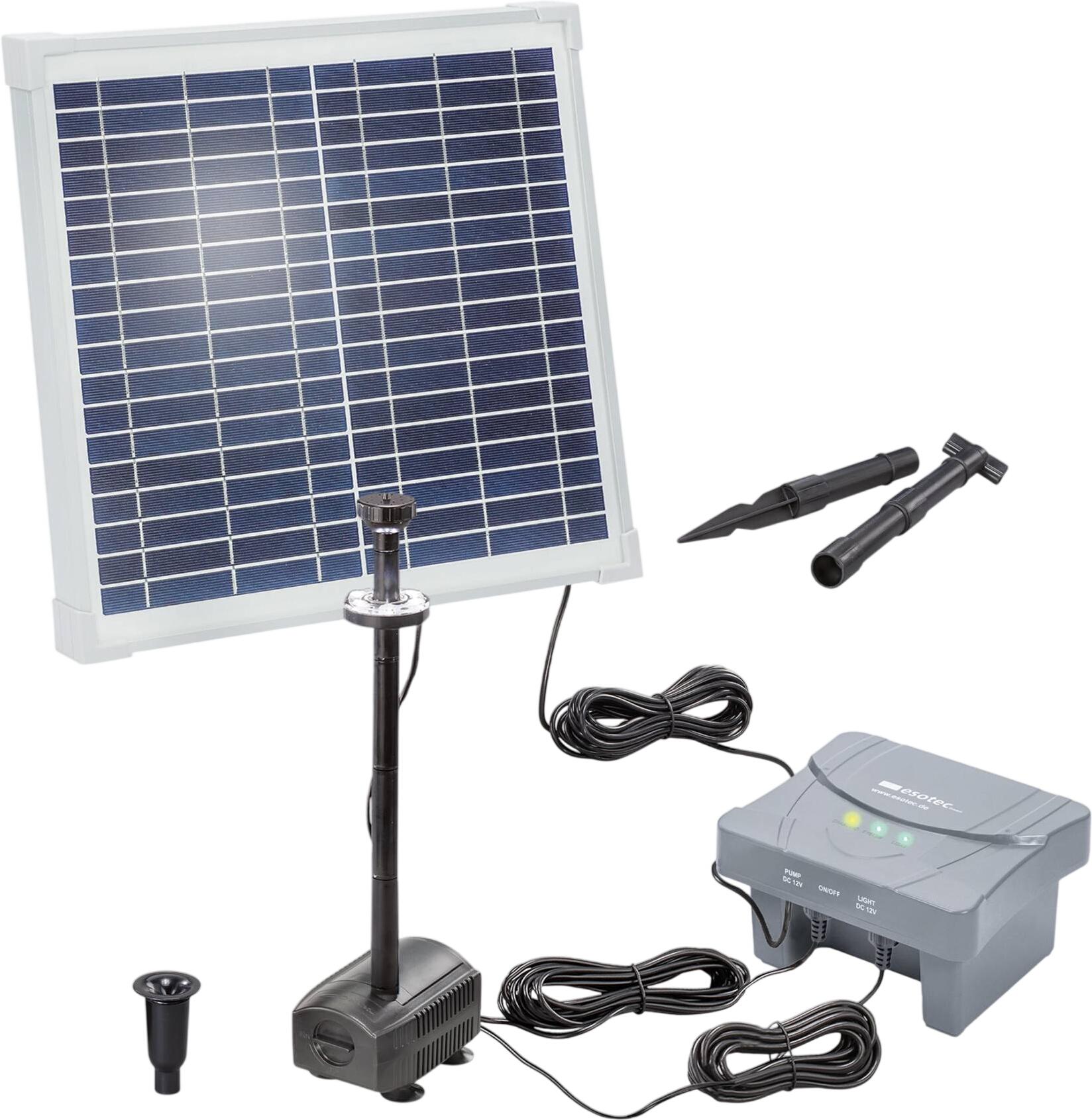 Esotec Solar Teichpumpenset 15/550 mit 4 Ah LiFePO4 Akkuspeicher (101937)