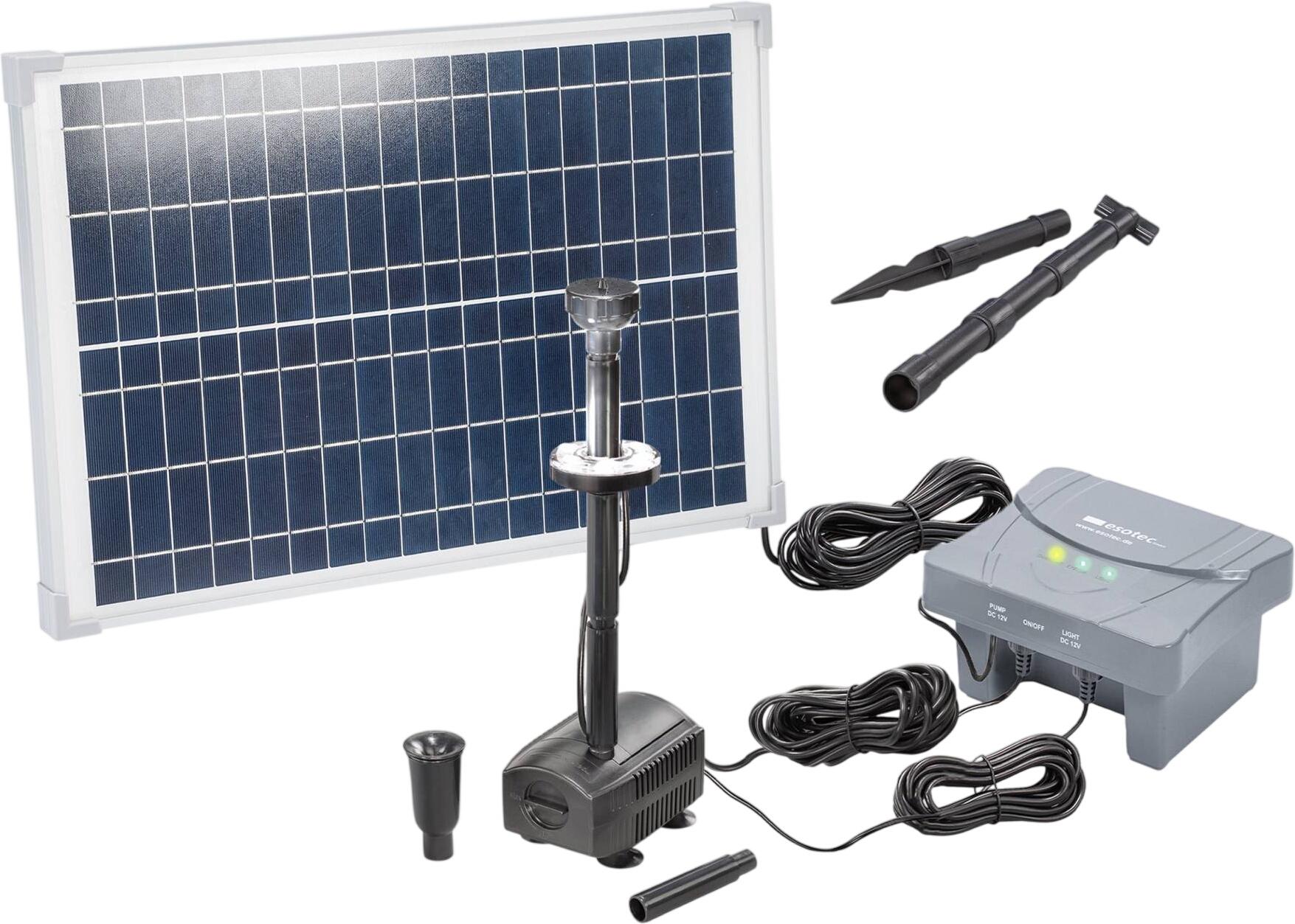 Esotec Solar Teichpumpenset 25/700 mit 6 Ah LiFePo4 Akkuspeicher (101938)