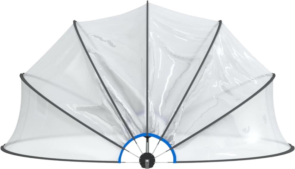 vidaXL Pool-Kuppel Rund PVC 376 x 188 cm (93813)