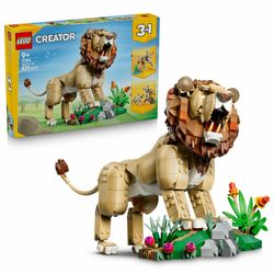 LEGO Creator 3-in-1 Wilde Tiere: Majestätischer Löwe (31386)