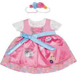 Zapf Creation Baby born Rosa Puppen-Dirndl mit Haarband 43 cm (840948)