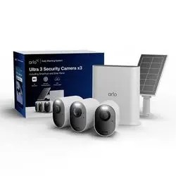 Arlo Ultra 3 3er Set mit Solarpanel (VMC5350-111EUS)