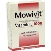Rodisma-Med MOWIVIT VITAMIN E 1000, 20 Kps. (N1) 1000 I.E.