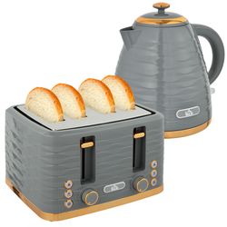HOMCOM 2-in-1 Toaster- und Wasserkocher-Set (800-162V90)