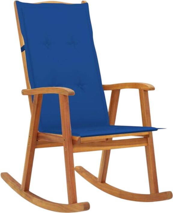 vidaXL Schaukelstuhl mit Auflagen Massivholz Akazie (3064189)