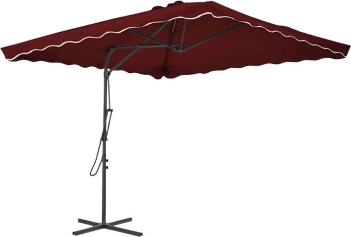 vidaXL Sonnenschirm mit Stahl-Mast 250 x 250 x 230 cm (312514)