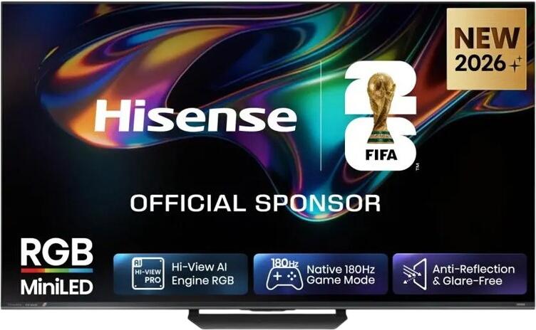 Hisense 55" UR8DS RGB MiniLED Smart TV 4K 180 Hz 55UR8DS