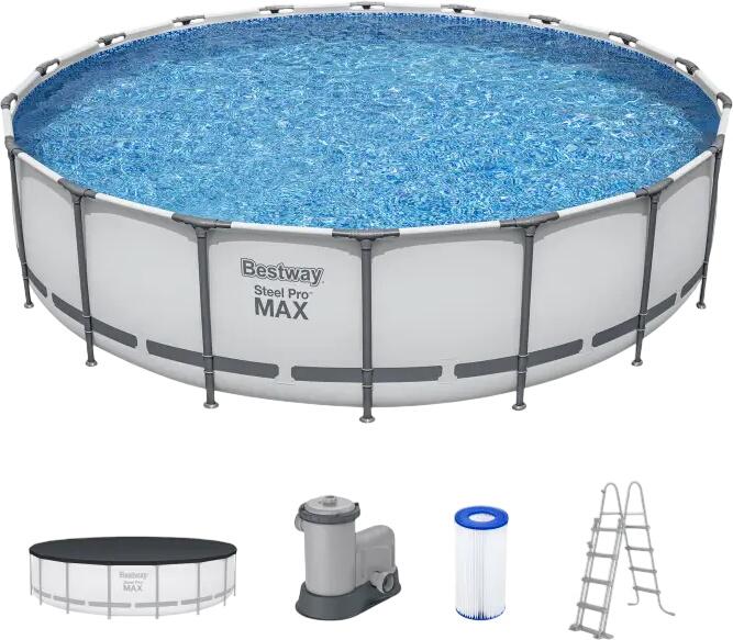 Bestway Steel Pro MAX Frame Pool Komplett-Set Ø 549 x 122 cm (56462_21/22) Bestway Steel Pro MAX Frame Pool Komplett-Set Ø 549 x 122 cm (56462_21/22)