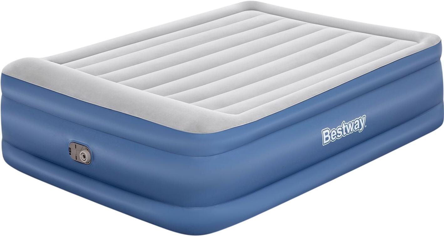 Bestway TriTech Doppelluftbett mit integrierter Elektropumpe 203 x 152 x 56 cm (67614_26)
