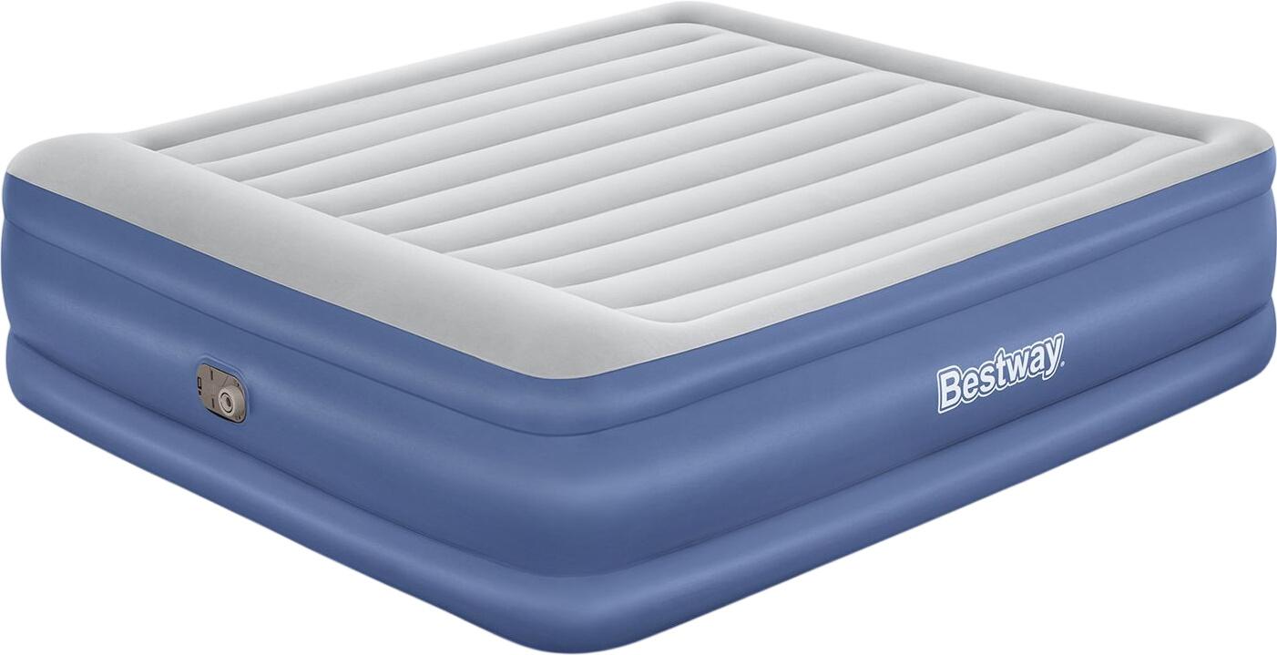 Bestway TriTech Doppelluftbett mit integrierter Elektropumpe 203 x 193 x 56 cm (67692_26)