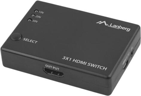 Lanberg 3 x 1 HDMI Switch (SWV-HDMI-0003)