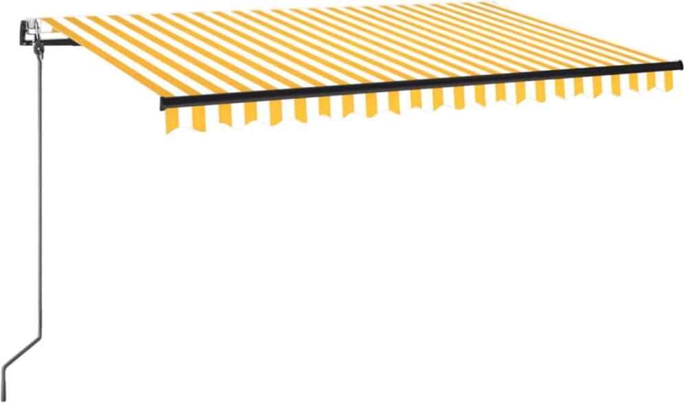 vidaXL Automatische Markise mit LED & Windsensor 450 x 350 cm (3069213)