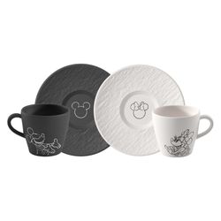 Villeroy & Boch Manufacture Mickey Mouse Kaffeetasse mit Untertasse 4-tlg. (1047198519)