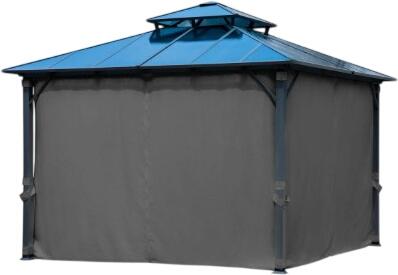Brast Alu Pavillon PAGODE 4x4m mit Moskitonetz (1004269004) Brast Alu Pavillon PAGODE 4x4m mit Moskitonetz (1004269004)