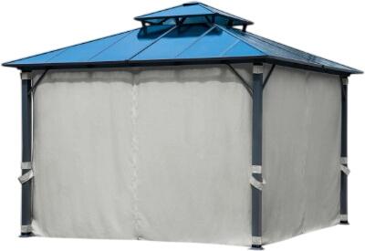 Brast Alu Pavillon PAGODE 4x4m mit Moskitonetz (1004269006) Brast Alu Pavillon PAGODE 4x4m mit Moskitonetz (1004269006)