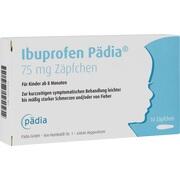 Pädia Ibuprofen Pädia 75 mg Zäpfchen 10 Stück