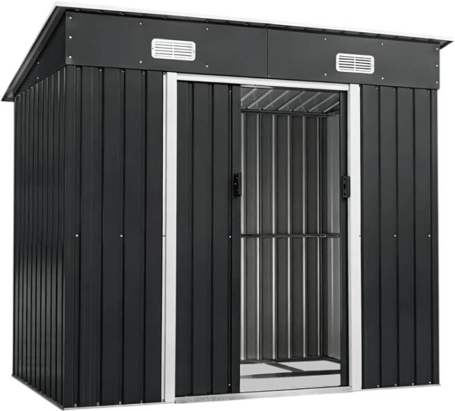 Brast Metall Gerätehaus mit Pultdach 217x131x185 (1004326002)