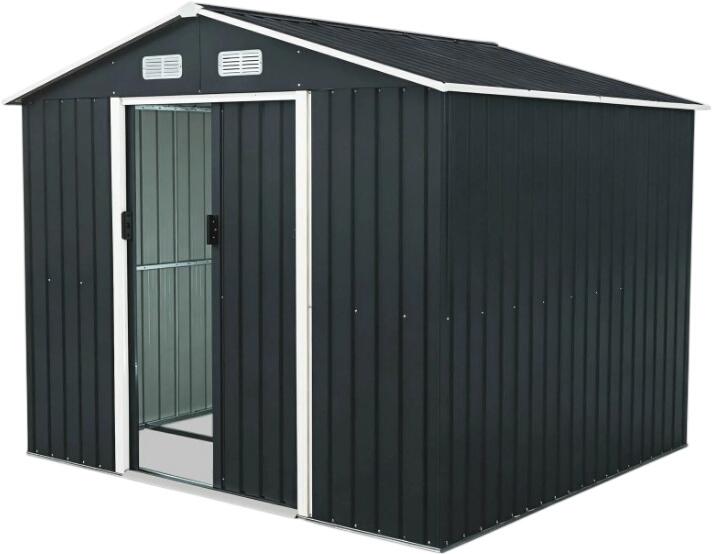 Brast Metall Gerätehaus mit Satteldach 235x131x192 (1004327001)